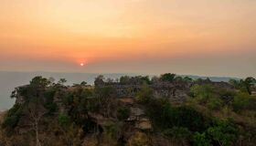 Preah Vihear Temples under Sunset, Cambodia